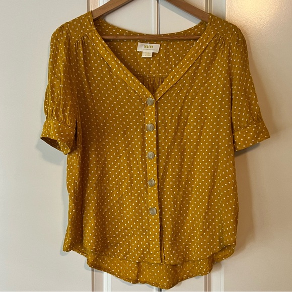 Maeve Anthropologie button down blouse - Picture 1 of 3